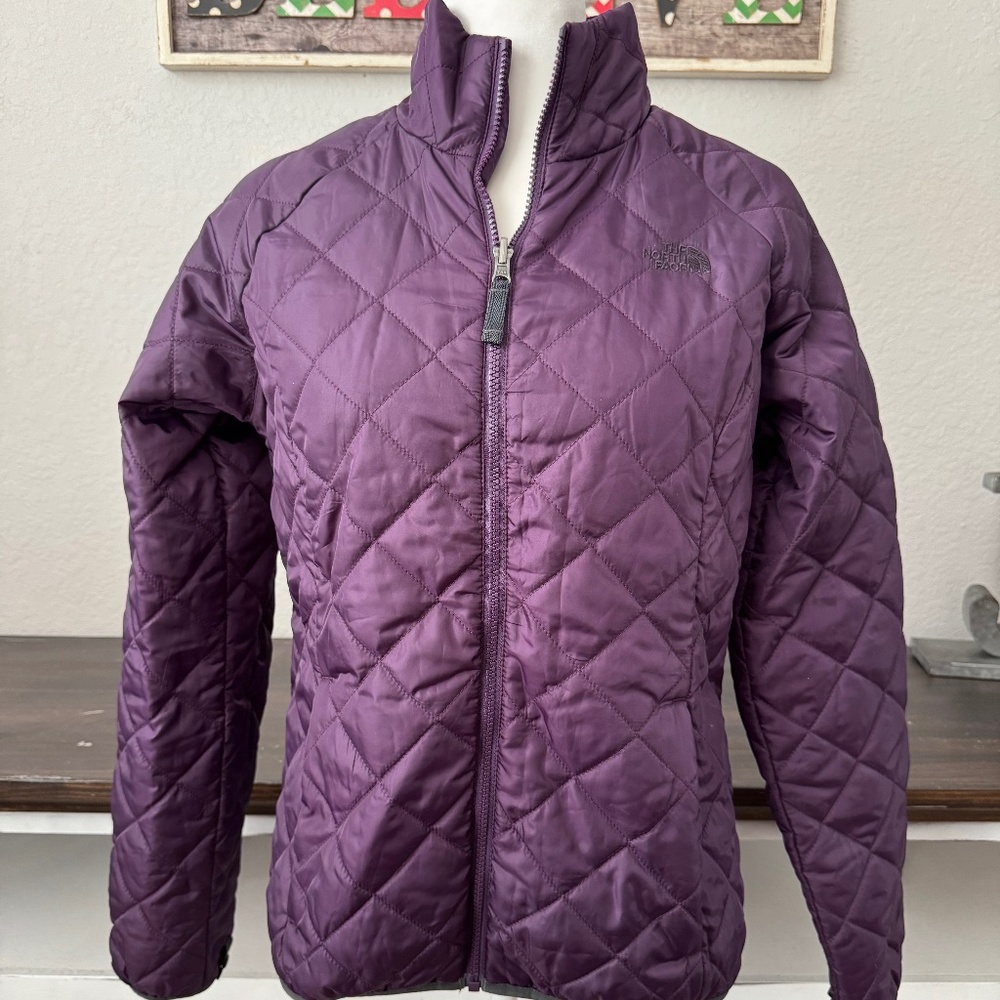The North‎ Face Purple Puffer Jacket Full Zip Women's Size M N